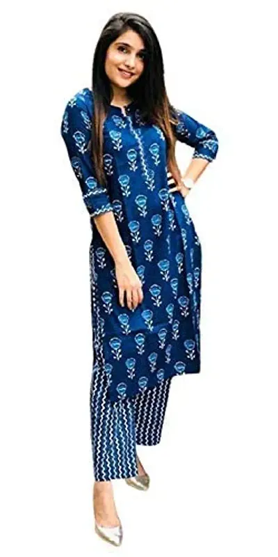 Stylish Women Casual Kurta with Bottom Set