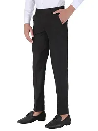 Men's Stylish Regular Fit BlackFormal trouser For men-thumb2