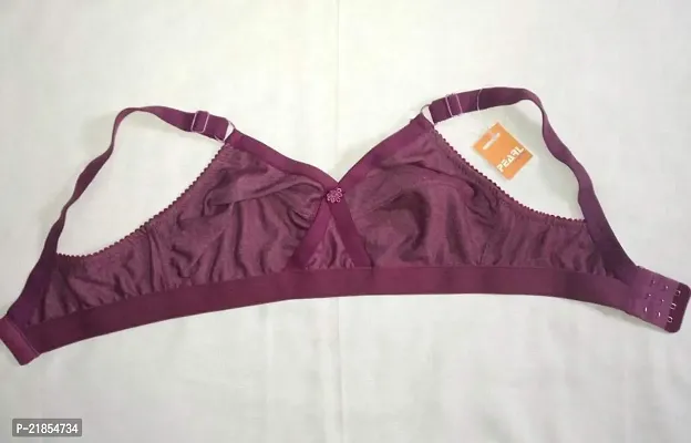 Pearl Lingerie Bra for Women Cup Size = B :: 30 to 44 Colors = Cherry :: Black :: Gray :: mahendi :: Purple ::  Lavender @235-thumb2