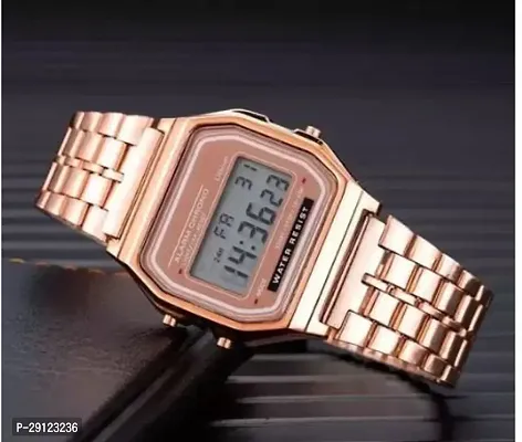 Stylish Golden Metal Analog Watch For Women