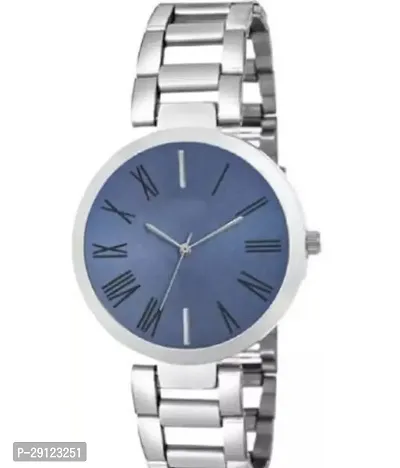 Stylish Silver Metal Analog Watch For Women