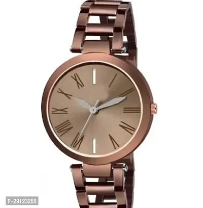 Stylish Brown Metal Analog Watch For Women-thumb0