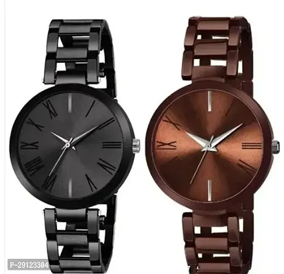 Stylish Multicoloured Alloy Analog Watches For Women Pack Of 2