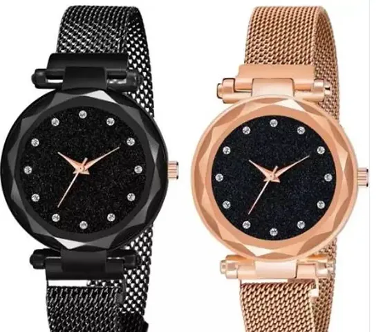 Stylish Metal Analog Watches For Women Combo