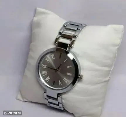 Stylish Silver Metal Analog Watch For Women