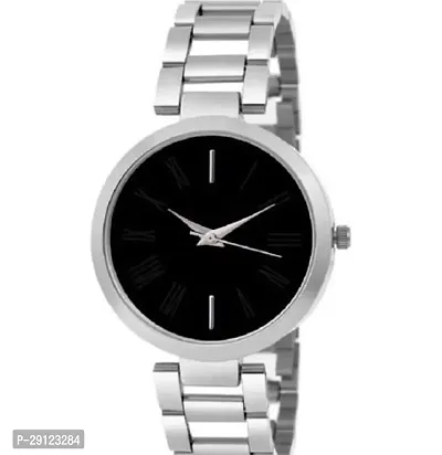 Stylish Silver Metal Analog Watch For Women-thumb0