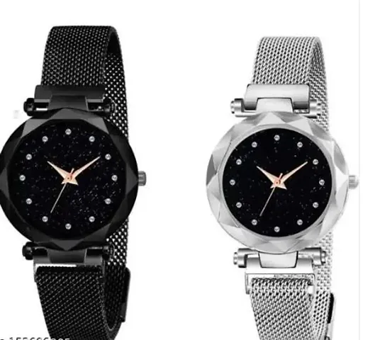 Stylish and magnetic belt watches - set of 2