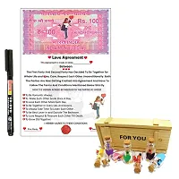 Dhurav Creation Agreement Certificate/Love Contract Agreement For husband, Wife, Special Friend, Wedding, Anniversary, Birthday, Valentine's Day Gift-thumb1