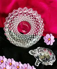 Dhurav Creation Crystal Tortoise with Plate for Good Luck Feng Shui Tortoise Perfect Best Gift for Your Love One-thumb2