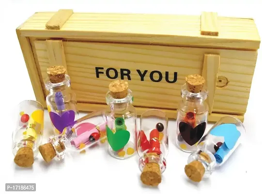 Dhurav Creation Message in Bottle Wooden Set Perfect Personalized Gift for Girlfriend, Boyfriend, Wife, Husband-thumb4