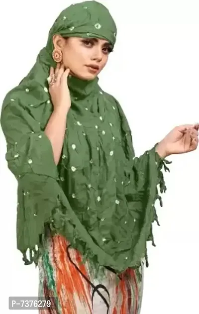 Beautiful Bandhani Printed Pure Rayon Fancy Scarf For Women-thumb0