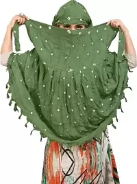 Beautiful Bandhani Printed Pure Rayon Fancy Scarf For Women-thumb1