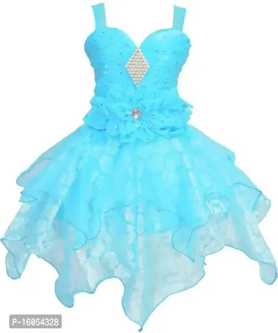 APNA COLLECTION Midi/Knee Length Sleeveless Festive/Wedding Dress for Baby Girls-thumb0