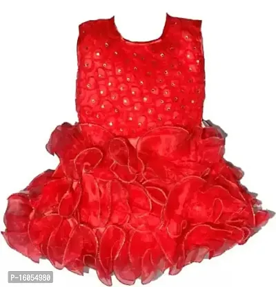 APNA COLLECTION Baby Girls Midi/Knee Length Party Wear Dress-thumb0