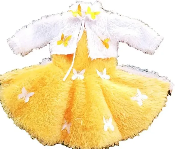 Butterfly Applique Cotton Blend Dress