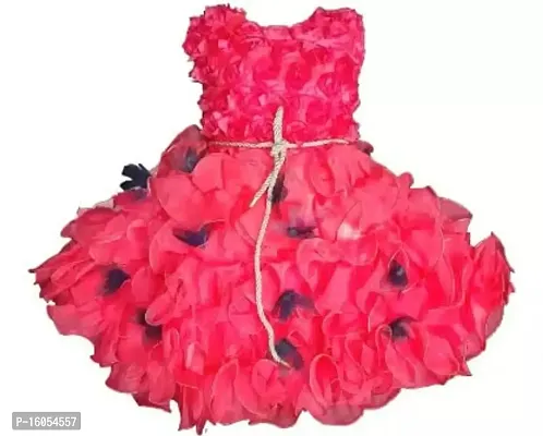 APNA COLLECTION Girl Kids Knee Length Frock Festive/Wedding Dress