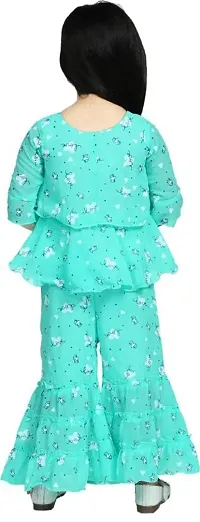 APNA COLLECTION Girls Party/Festive Top Pyjama Set-thumb1