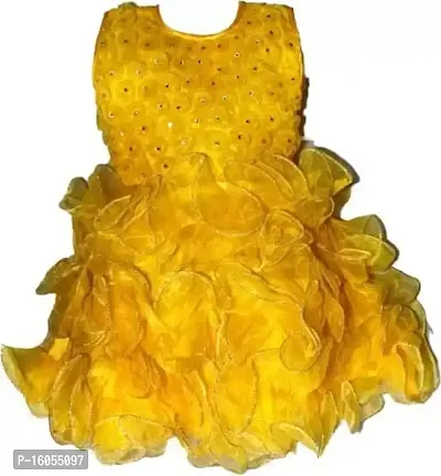 APNA COLLECTION Baby Girls Midi/Knee Length Party Wear Dress
