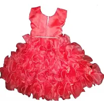 APNA COLLECTION Girl Kids Knee Length Frock Festive/Wedding Dress-thumb1