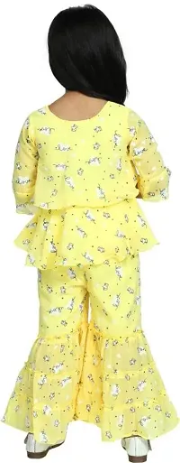 APNA COLLECTION Girls Party/Festive Top Pyjama Set-thumb1