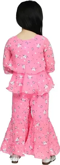 APNA COLLECTION Girls Party/Festive Top Pyjama Set-thumb2