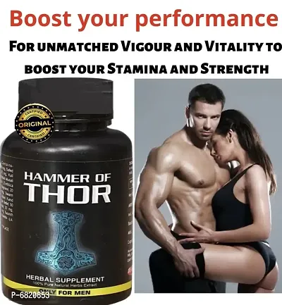 High quality 100% ayurverdic natural sexual hammer of thor capsules for penis growth booster capsules 60-thumb0