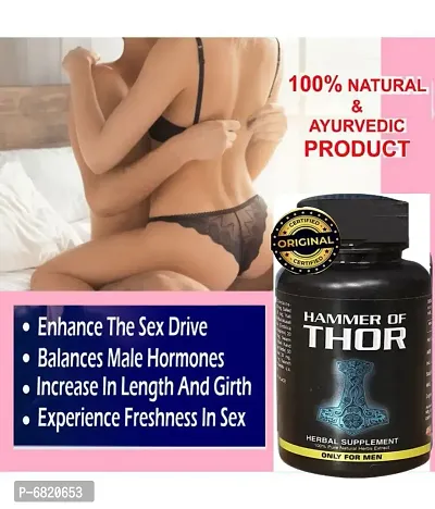 High quality 100% ayurverdic natural sexual hammer of thor capsules for penis growth booster capsules 60-thumb2