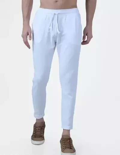 Classic Polycotton Solid Track Pants for Men