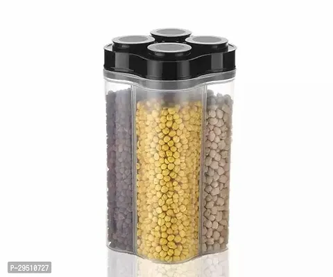 Useful Plastic 4 Section Storage Container-thumb0