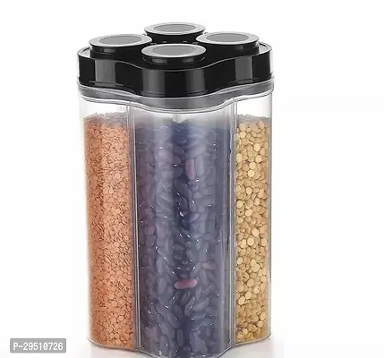 Useful Plastic 4 Section Storage Container-thumb0