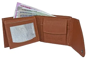 Elegant Artificial Leather Solid Wallet with Belt For Men- 2 Pieces-thumb4