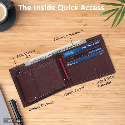 Stylish Artificial Leather Wallet for Men-thumb2