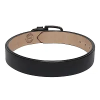 Stylish Men Casual Black Synthetic Belt-thumb3