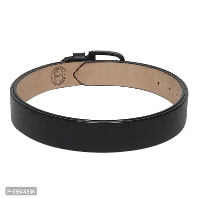 Stylish Men Casual Black Synthetic Belt-thumb4