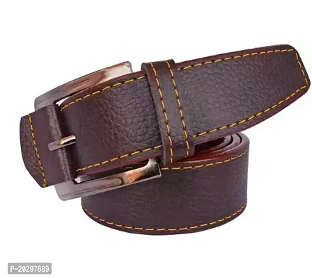 Elegant  Brown Wide Belts For Men