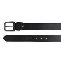 Stylish Men Casual Black Synthetic Belt-thumb4