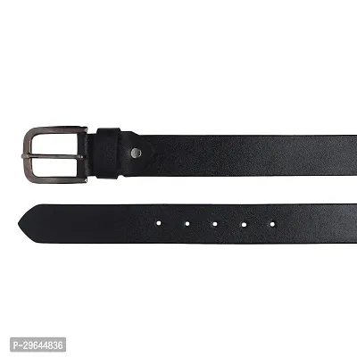 Stylish Men Casual Black Synthetic Belt-thumb5