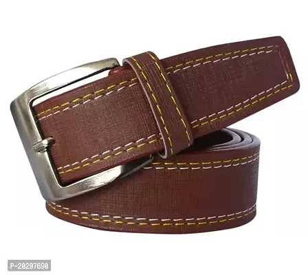 Elegant  Brown Wide Belts For Men