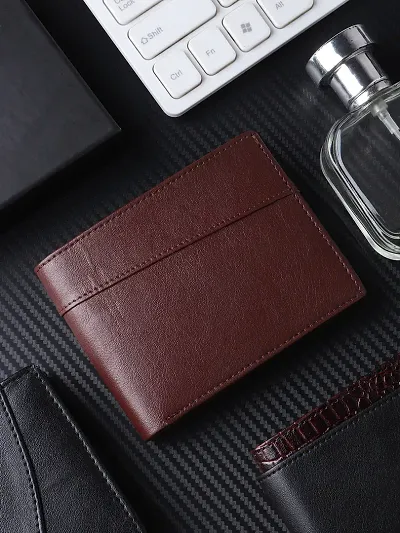 Stylish Faux Leather Textured Two Fold Wallet