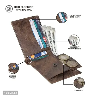 Elegant Artificial Leather Solid Wallets For Men-thumb2