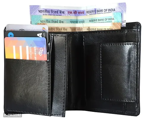 Elegant Artificial Leather Solid Wallets For Men-thumb0