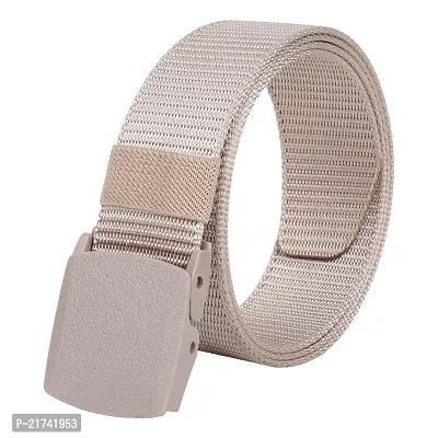 Men's Causal Nylon Cream Belt