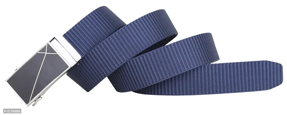Men's Causal Nylon Navy Blue Belt-thumb4