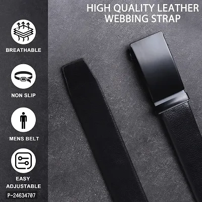 Men's Formal  Causal Artificial Leather Black Belt-thumb2