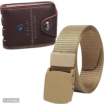 Stylish Wallet with Belt Combo Pack-thumb0