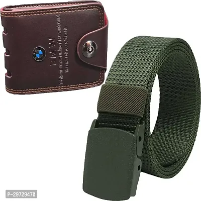 Stylish Wallet with Belt Combo Pack