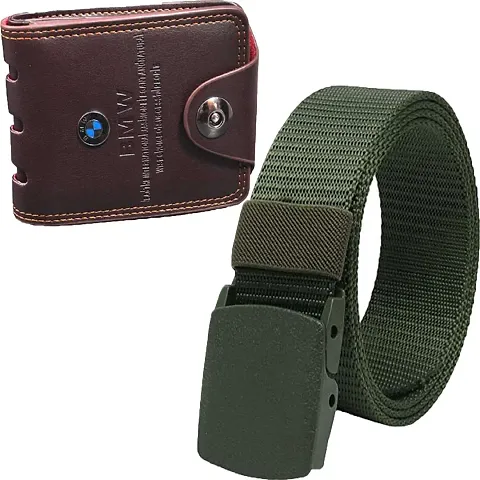 Stylish Wallet with Belt Combo Pack