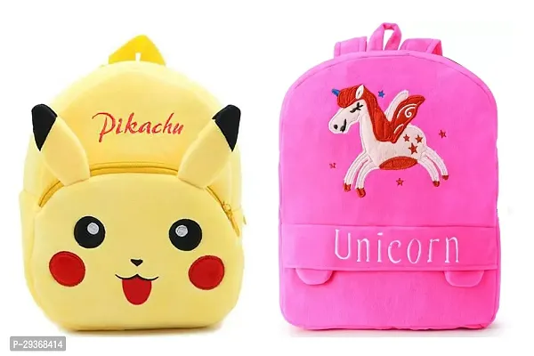 Pikachu and Unicorn School Bag Pack of 2