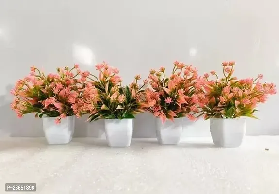 Decorative Artificial Natural Beauty Plants Pack Of 4 , Size - 15 Cm