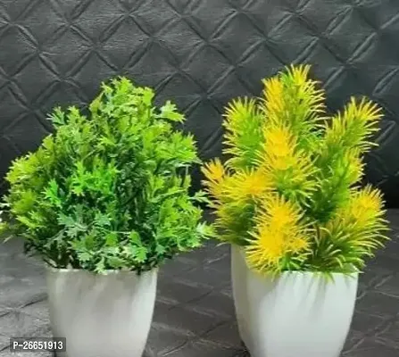 Decorative Artificial Bonsai Wild Plants Pack Of 2 Size , - 15 Cm